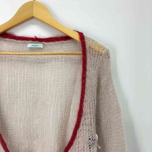 Maiami バイカラー 透かし編みニット レディース