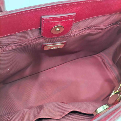 フルラ FURLA チャーム付 2way ハンドバッグ ボルドー メンズ
