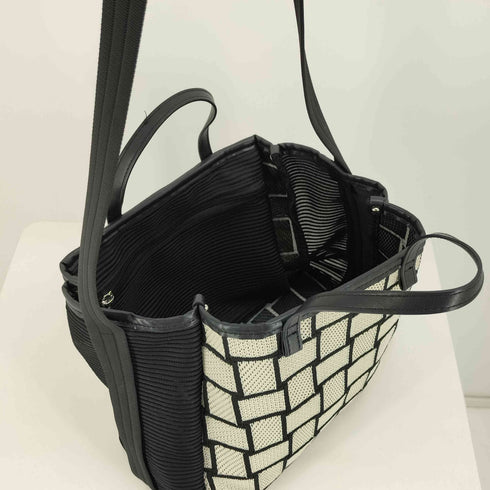 イアパピヨネ ear PAPILLONNER ニットメッシュトートバッグ レディース S
