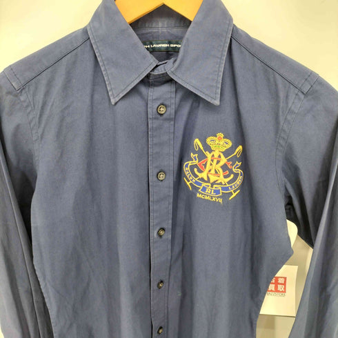 ラルフローレンスポーツ RALPH LAUREN SPORT エンブレム刺繍 L/S シャツ レディース 4