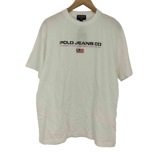 ポロジーンズカンパニーラルフローレン POLO JEANS COMPANY RALPH LAUREN ロゴプリント クルーネック 半袖 Tシャツ メンズ import:L