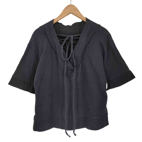 ミハラヤスヒロ MIHARA YASUHIRO Nehanne Vネック レースアップ カットソー レディース JPN:38