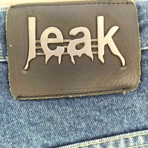 LEAK WEAR バギーワイドデニム HIPHOP B系 メンズ 32inch