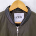 ザラ ZARA フェイクレザー切替 ブルゾン メンズ import:M