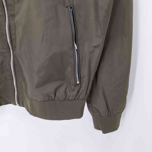 ザラ ZARA フェイクレザー切替 ブルゾン メンズ import:M