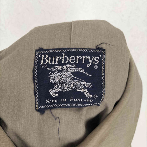 バーバリーズ BURBERRYS MADE IN ENGLAND 比翼ステンカラーコート メンズ