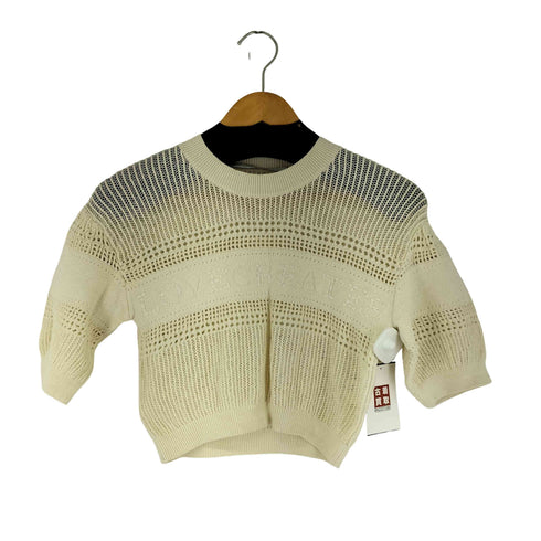 DAZZLE FASHION 透かし編み S/S ニット レディース JPN:XS