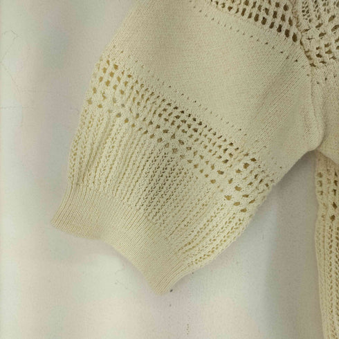 DAZZLE FASHION 透かし編み S/S ニット レディース JPN:XS