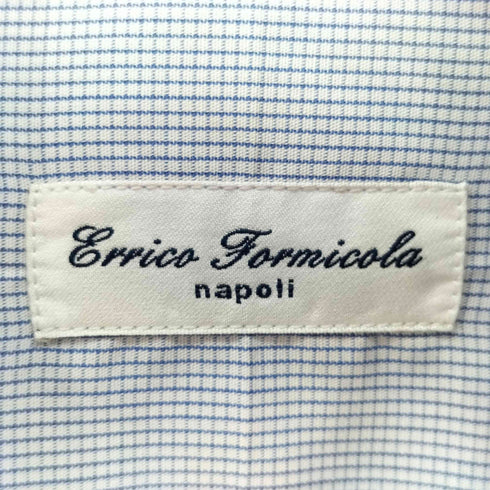 エッリコフォルミコラ ERRICO FORMICOLA DRESS SPORT 別注 チェック コットンドレスシャツ メンズ FR:40