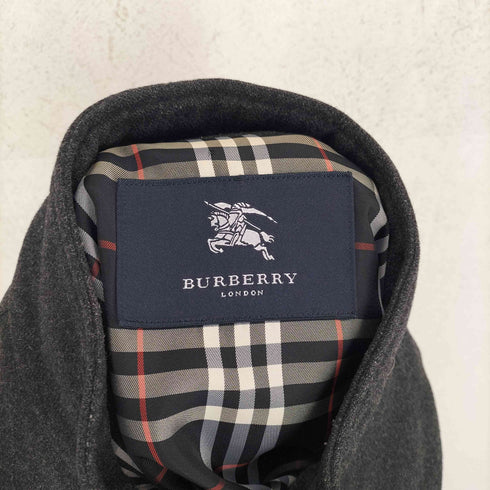 バーバリーロンドン BURBERRY LONDON 裏地チェックウールジップジャケット メンズ LL