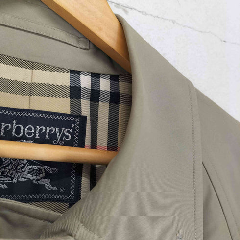バーバリーズ BURBERRYS 裏地ノバチェック 比翼ステンカラーコート メンズ 165
