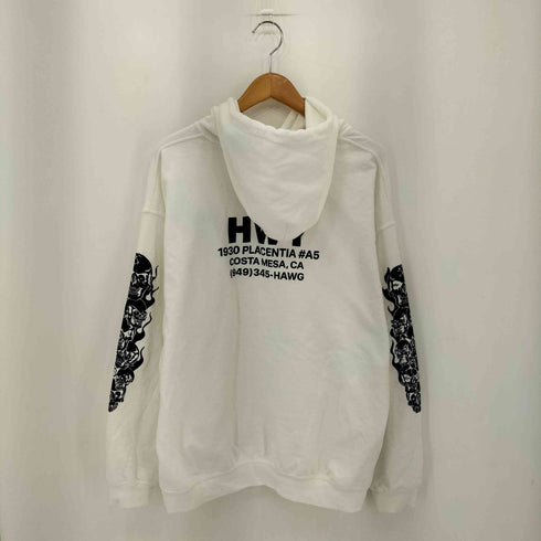 HWY Skull Flames Pullover Hoodie スカルスウェットパーカー メンズ L