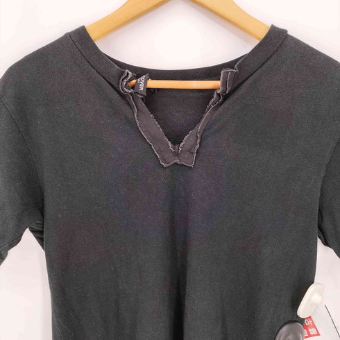 アンダーカバー UNDER COVER JUN TAKAHASHI 96ss ドクロ期 archive 生地切替 スキッパー 半袖 Tシャツ メンズ