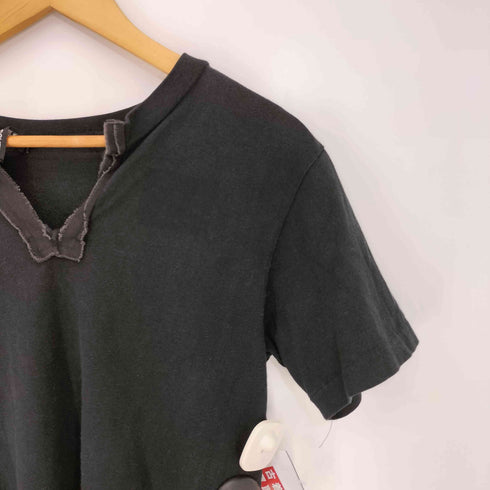 アンダーカバー UNDER COVER JUN TAKAHASHI 96ss ドクロ期 archive 生地切替 スキッパー 半袖 Tシャツ メンズ