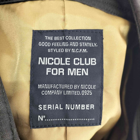ニコルクラブフォーメン NICOLE CLUB FOR MEN 00s メタルボタン ハーフコート メンズ 46