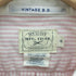 ラグビーラルフローレン Rugby Ralph Lauren 90-00S MFG.TDMK VINTAGE B.D. SHIRTINGS 裾ロゴ刺繍 ボタンダウン ストライプシャツ メンズ import:S