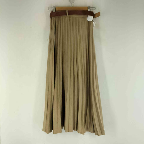 ザラ ZARA ベルト付き フェイクスエード プリーツスカート レディース JPN:XS