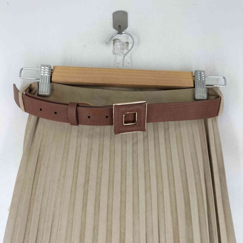 ザラ ZARA ベルト付き フェイクスエード プリーツスカート レディース JPN:XS