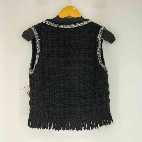 ザラ ZARA フリンジデザイン ニットベスト レディース import:S