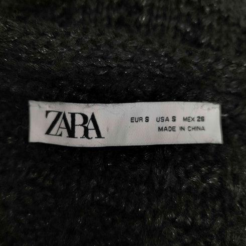 ザラ ZARA フリンジデザイン ニットベスト レディース import:S