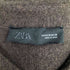 ザラ ZARA コントラストニットフェイクファージャケット レディース import:M
