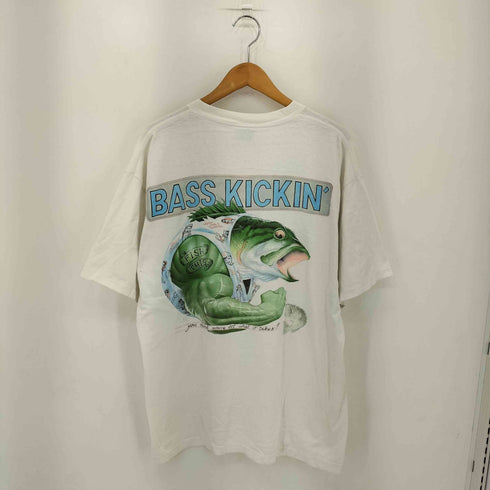 オールスポーツ ALL sport 90s USA製 両面イラストプリント シングルステッチ クルーネックTシャツ メンズ import:XL