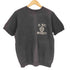 60S~ DE PAUL UNIVERSITY カレッジプリント S/S スウェット フロッキー 4本針 メンズ
