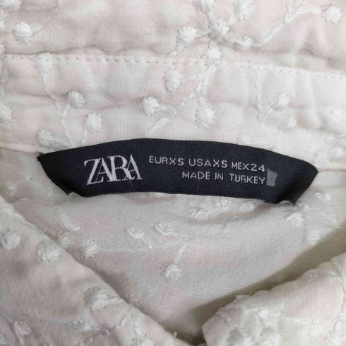 ザラ ZARA 刺繍デザインシャツ レディース import:S