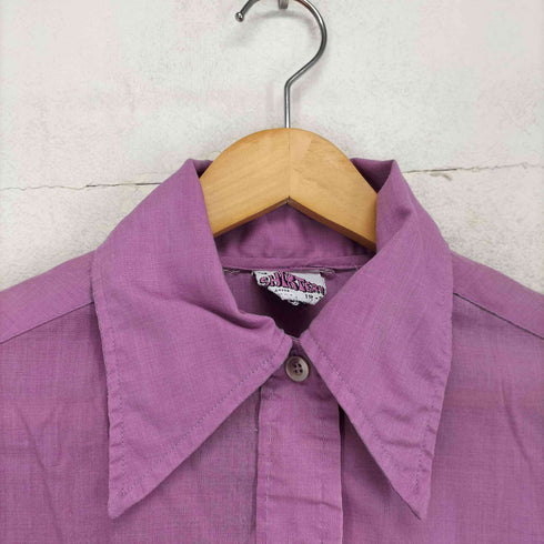 THE SHIRTERY 70s- 襟審 フロント刺繍デザインシャツ レディース