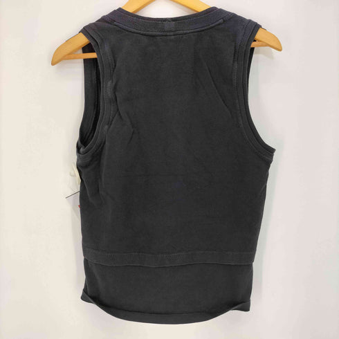 バレンシアガ BALENCIAGA 00s 二コラ期 フロントポケット フェイクレイヤード タンクトップ メンズ import:S