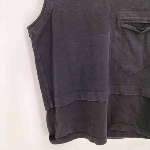 バレンシアガ BALENCIAGA 00s 二コラ期 フロントポケット フェイクレイヤード タンクトップ メンズ import:S
