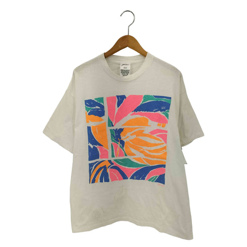 GILDA MARX 90s USA製 アートイラストプリント シングルステッチ クルーネックTシャツ メンズ ONE SIZE