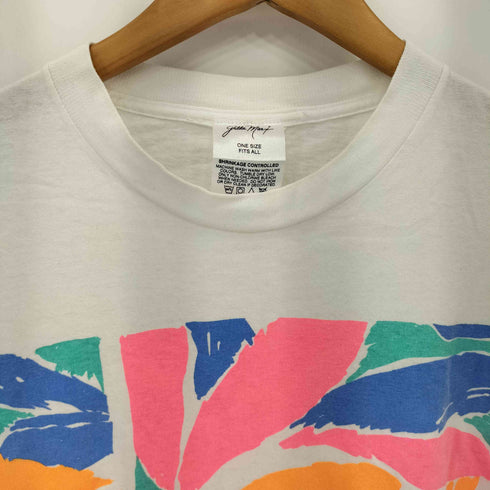 GILDA MARX 90s USA製 アートイラストプリント シングルステッチ クルーネックTシャツ メンズ ONE SIZE