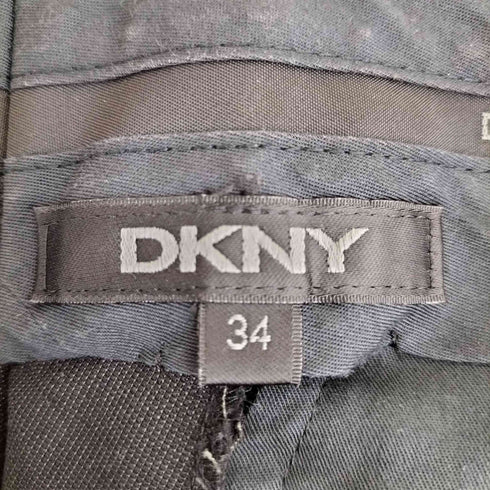 ダナキャランニューヨーク DKNY ナイロンポリ混 ウールギャバジン 1タック ワイドスラックス メンズ 34