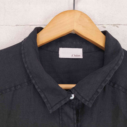 a+koloni リネン100 シャツサロペット elegance レディース FREE