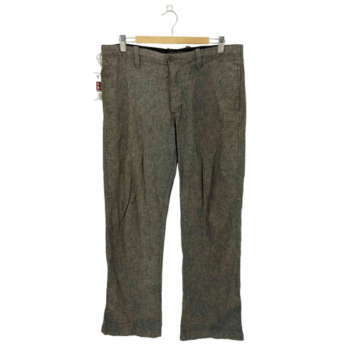 バナナリパブリック BANANA REPUBLIC リネンコットンスラックスパンツ メンズ