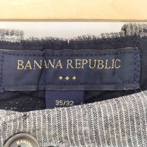 バナナリパブリック BANANA REPUBLIC リネンコットンスラックスパンツ メンズ