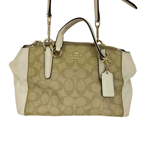 コーチ COACH ミニクリスティ・キャリーオール シグネチャー 2WAY ショルダー トートバッグ レディース