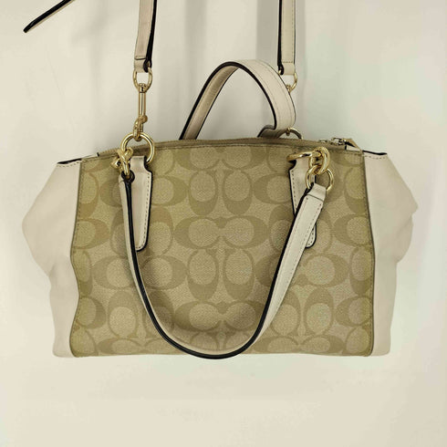 コーチ COACH ミニクリスティ・キャリーオール シグネチャー 2WAY ショルダー トートバッグ レディース