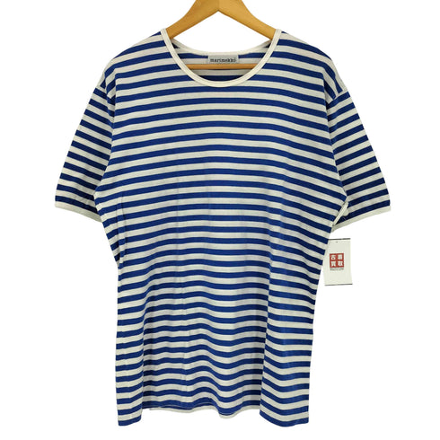 マリメッコ marimekko Tasaraita タサライタ ボーダー クルーネック Tシャツ レディース import:L