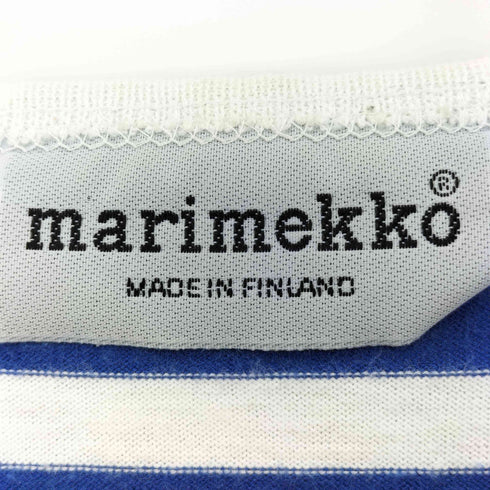 マリメッコ marimekko Tasaraita タサライタ ボーダー クルーネック Tシャツ レディース import:L