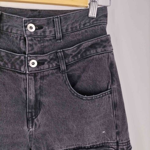 レイビームス Ray BEAMS 24AW ダブル ウエスト レイヤード デニム レディース JPN:0