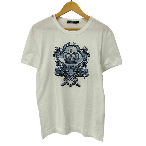 ドルチェアンドガッバーナ DOLCE&GABBANA Heart & Crown Print T-Shirt メンズ JPN:44