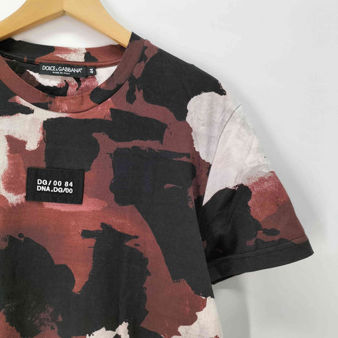 ドルチェアンドガッバーナ DOLCE&GABBANA Multicolor Camouflage-Print Cotton T-Shirt メンズ JPN:44