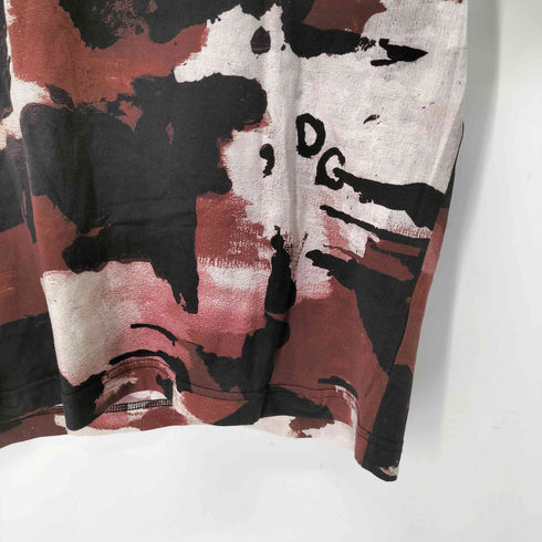 ドルチェアンドガッバーナ DOLCE&GABBANA Multicolor Camouflage-Print Cotton T-Shirt メンズ JPN:44
