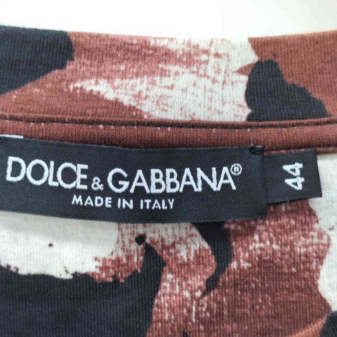 ドルチェアンドガッバーナ DOLCE&GABBANA Multicolor Camouflage-Print Cotton T-Shirt メンズ JPN:44