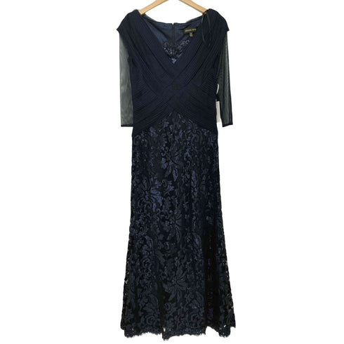 タダシショウジ TADASHI SHOJI Sequin Lace Gown スパンコール シースルーメッシュ ドレス レディース JPN:2