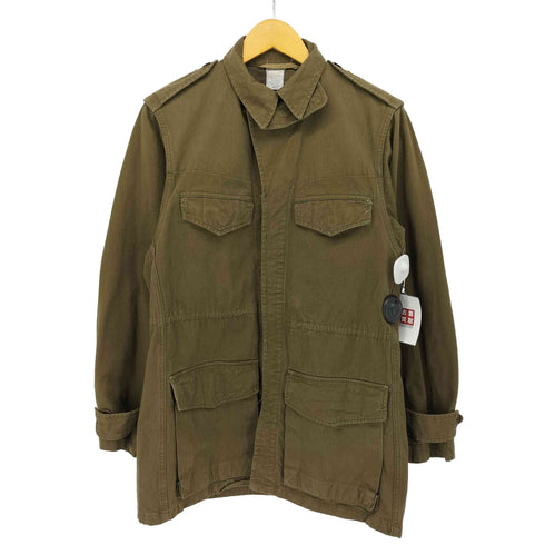 フレンチアーミー FRENCH ARMY 50-60S 後期型 ヘリンボーン ツイル HBT 尿素ボタン M47 フィールド ジャケット メンズ FR:42