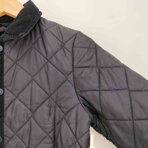 ラベンハム LAVENHAM 裏地ファー コーデュロイ切替 キルティング ジャケット レディース 36