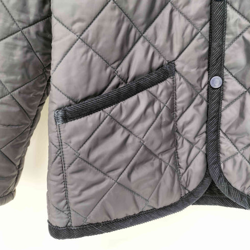 ラベンハム LAVENHAM 裏地ファー コーデュロイ切替 キルティング ジャケット レディース 36